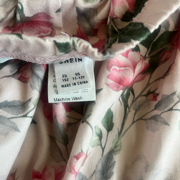 Girls flounce sleeve Hi-lo hem top and floral print legging 11-12 - Picture 6 of 13